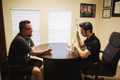 Best Chiropractor in Richmond TX discussing spine care